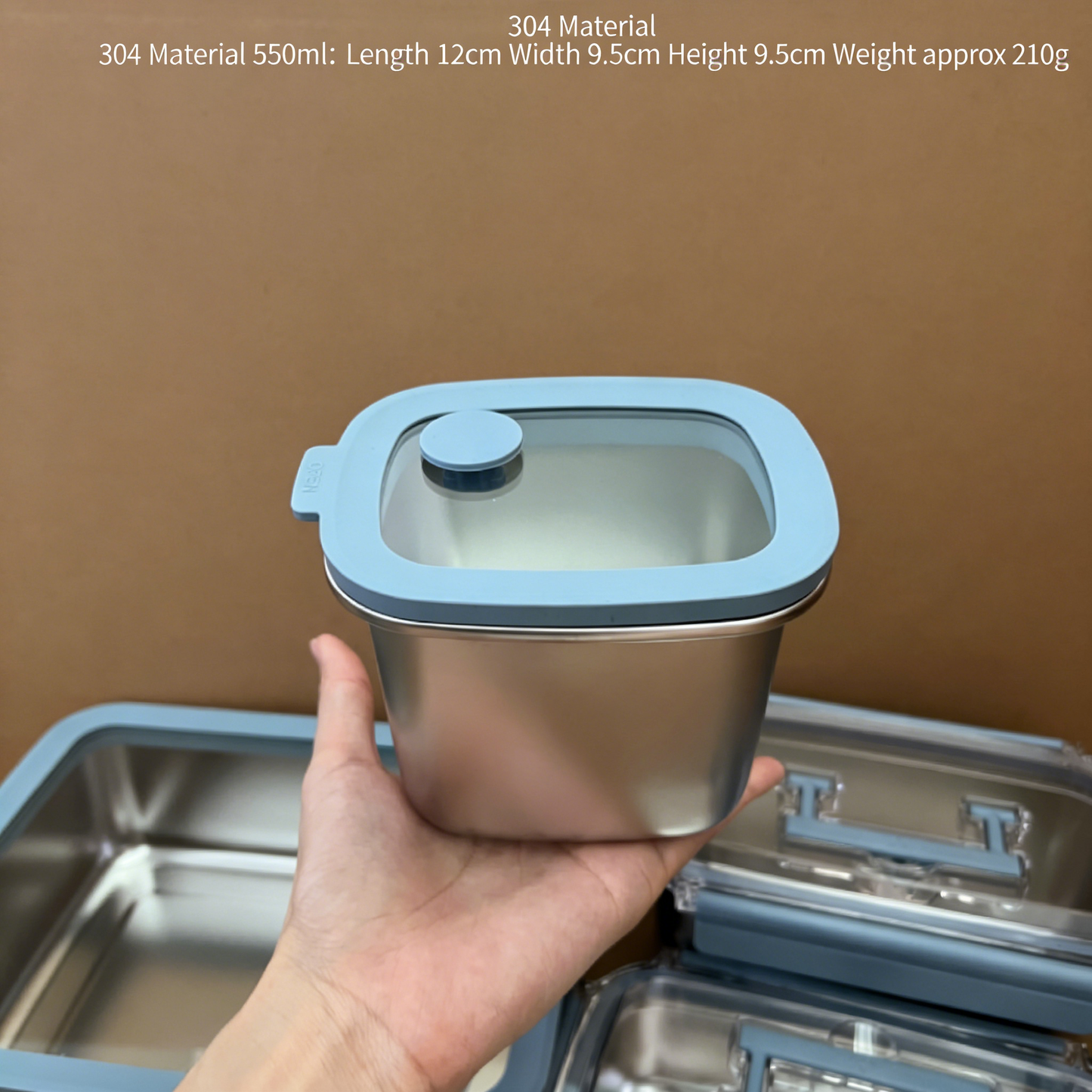 304 Stainless Steel Food Storage Containers