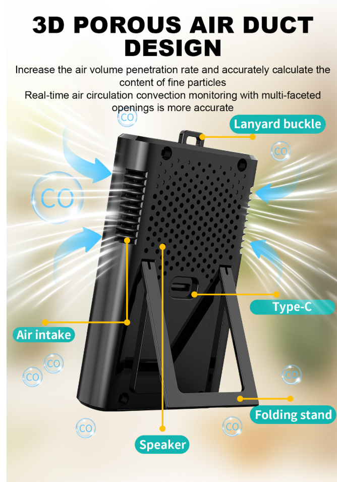 **Carbon Monoxide Detector | Toxic Gas Alarm | Air Quality Monitor**