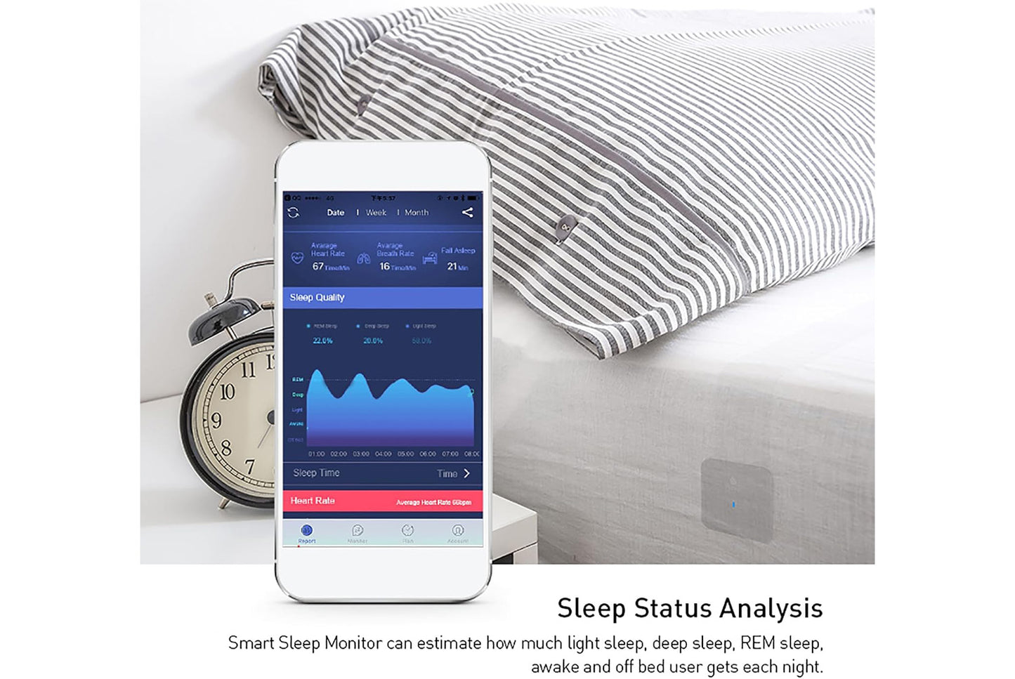 **J-Style Sensorless Smart Sleep Monitor**