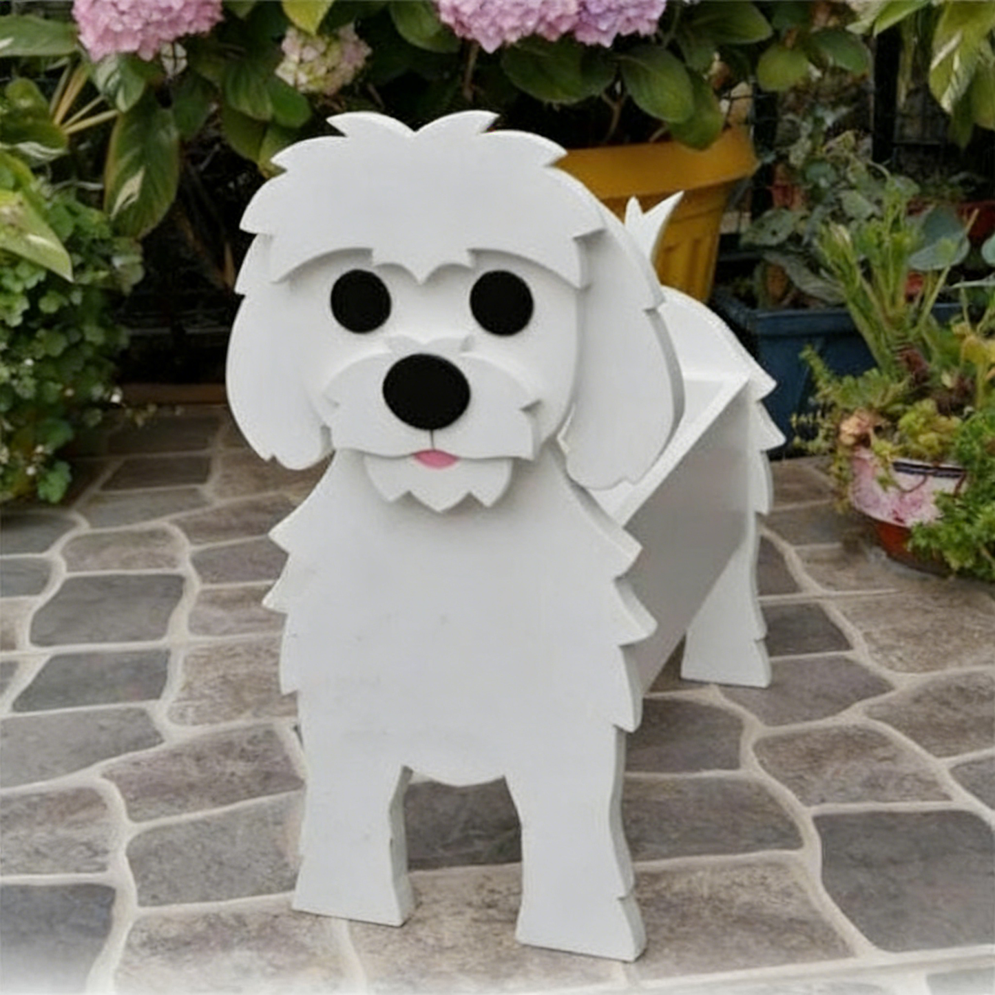 Dog-Shaped Flower Pot for Pets