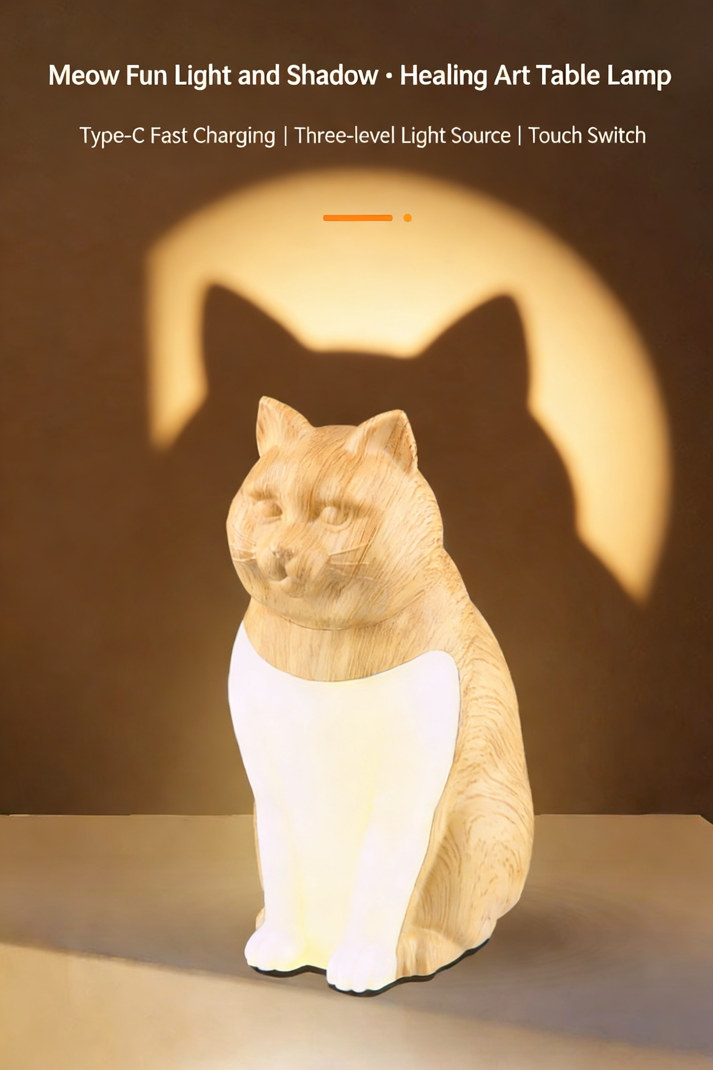 **Mini Night Light for Bedroom Desktop, Creative Lucky Cat Desk Lamp**