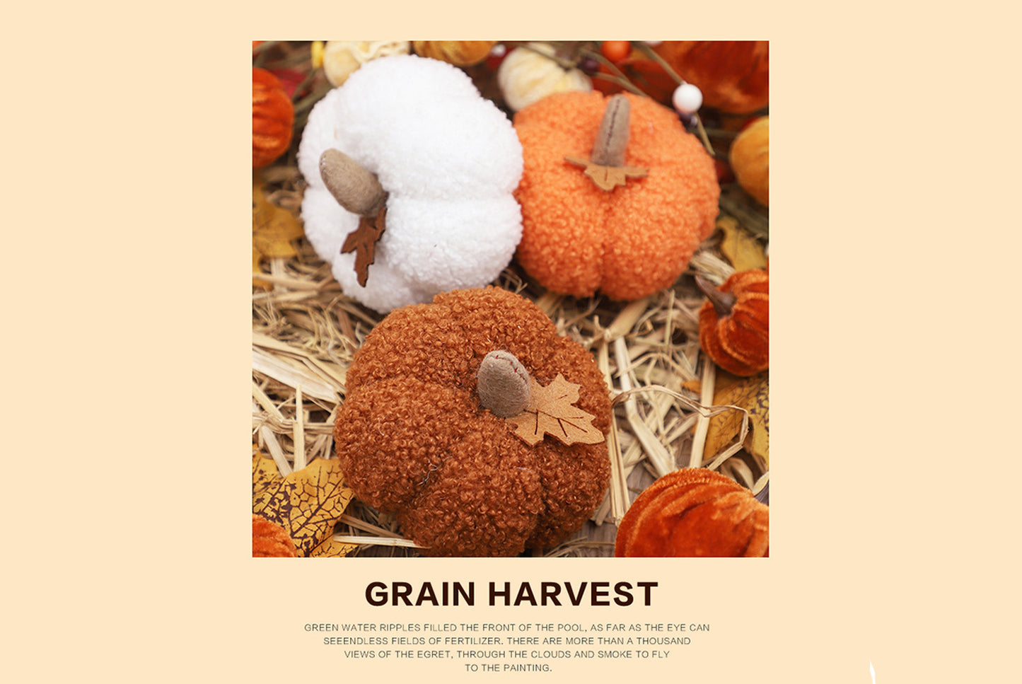 Halloween Decorations, Nordic-Style Simulated Pumpkin Figurine and Gift**