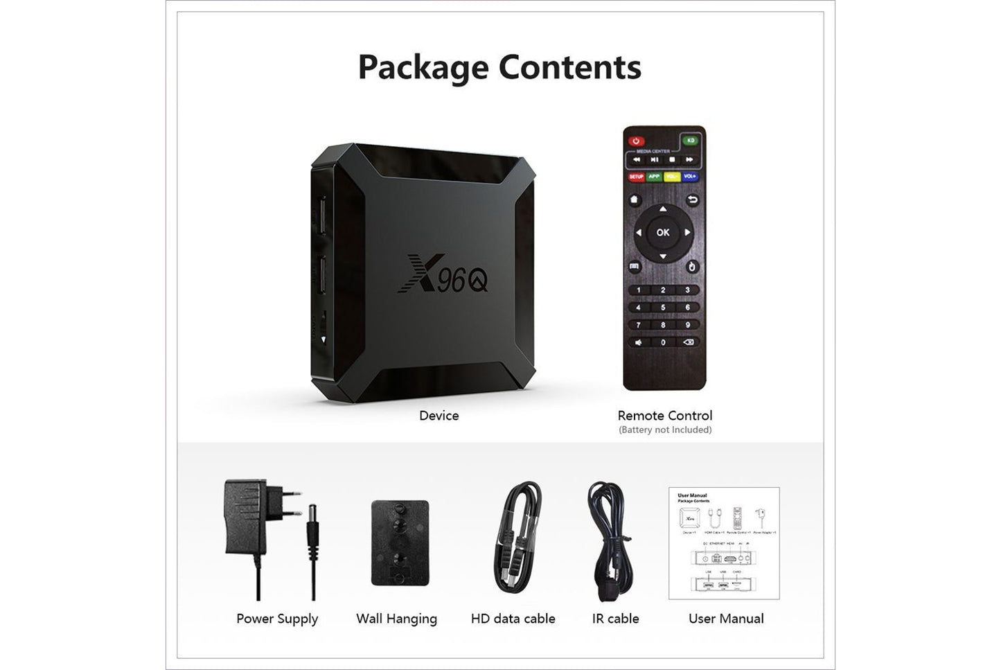 Android 10 Internet TV Set-Top Box TV BOX 1GB+8GB UK Version(UK plug)