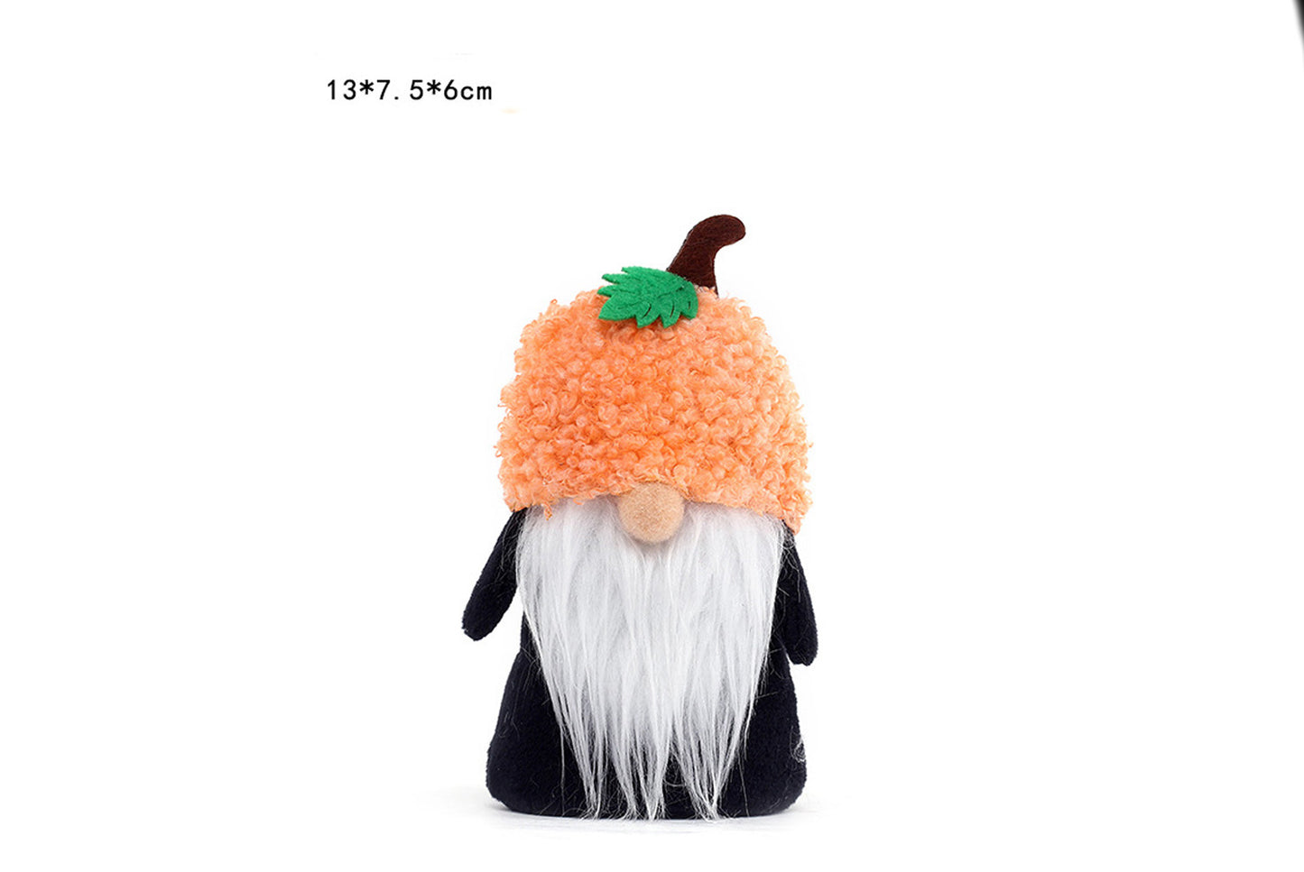 **Halloween Decorative Stuffed Figure: Cute Ghost Pumpkin Faceless Old Man**