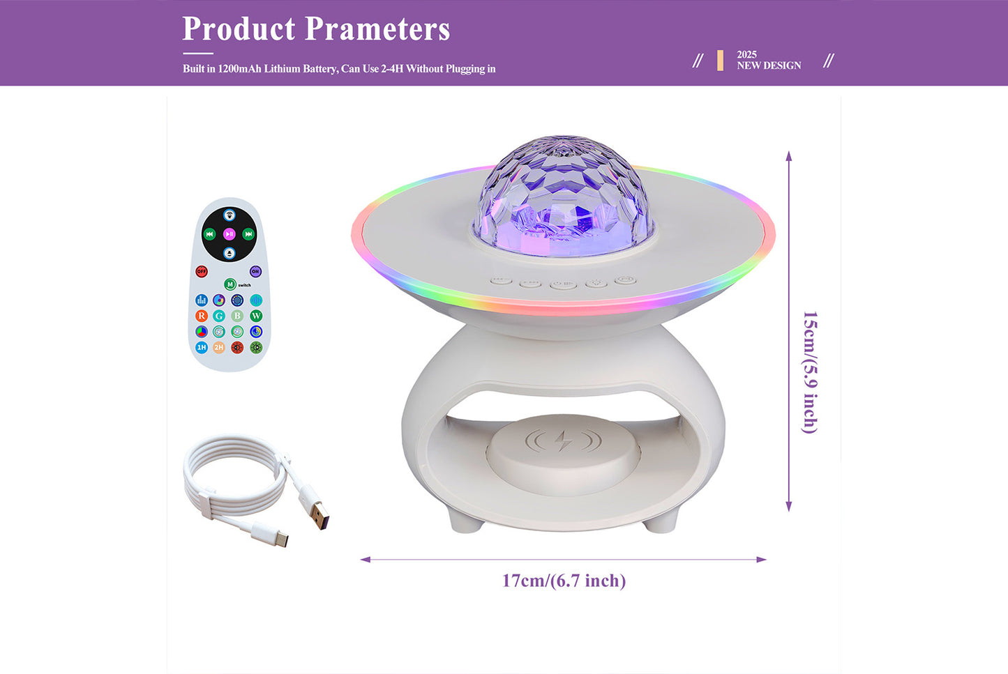 Bluetooth speaker-RGB audio atmosphere light