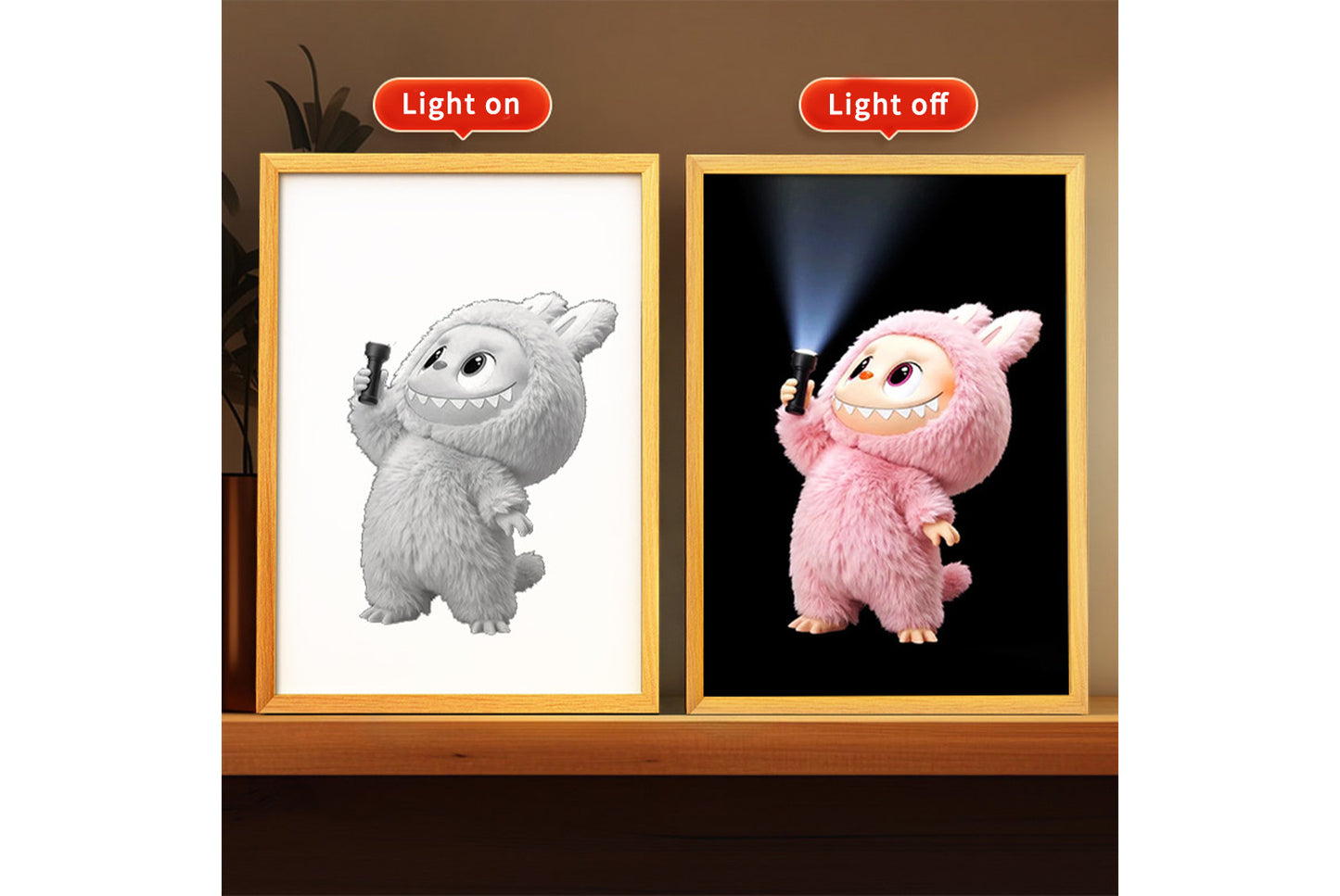 Labubu Cartoon Light Painting