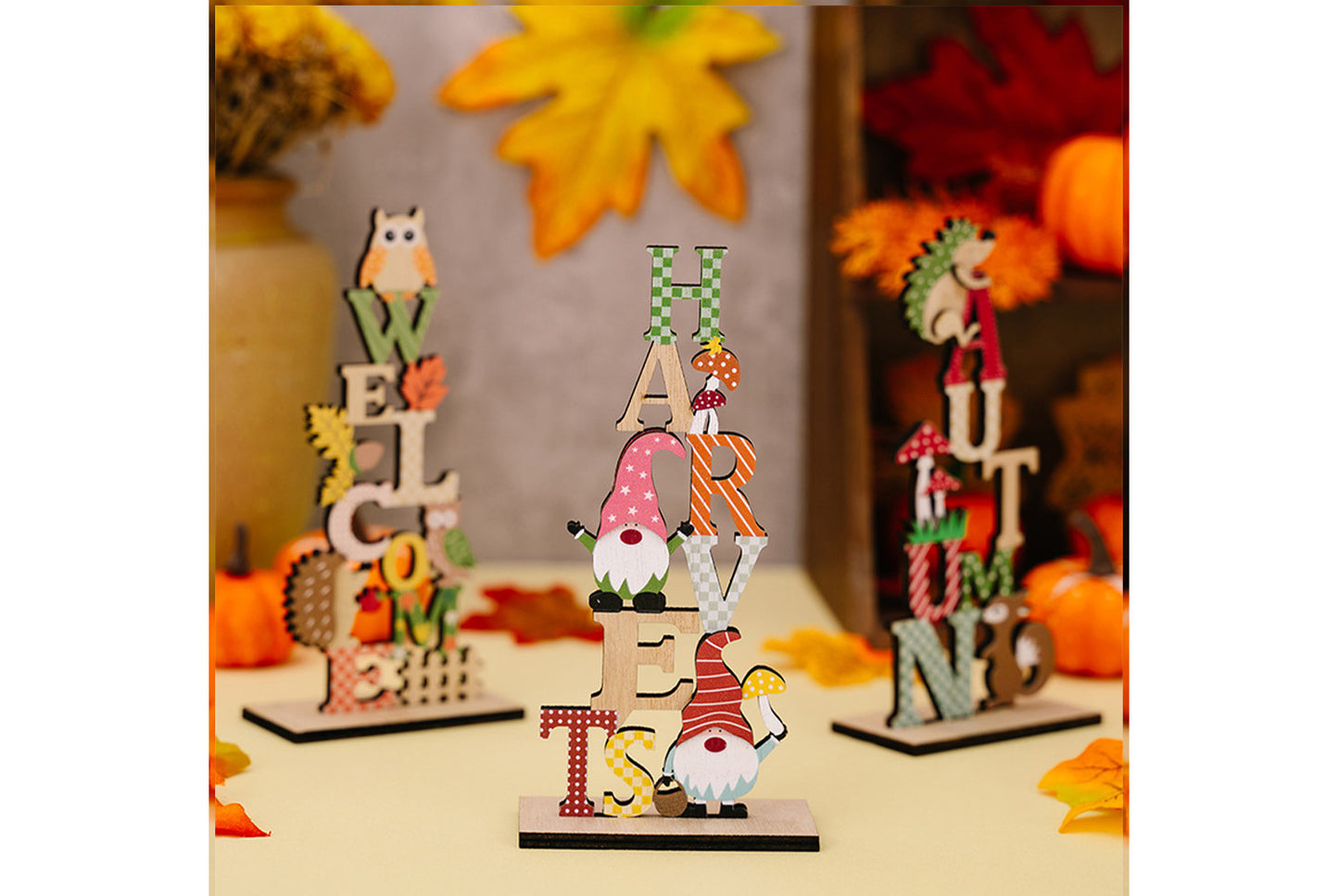 Harvest Season Wooden Decorative Ornaments
