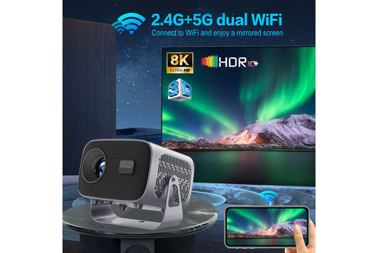 **A10 Android Smart Projector 2GB + 16GB Wireless WiFi Projector**