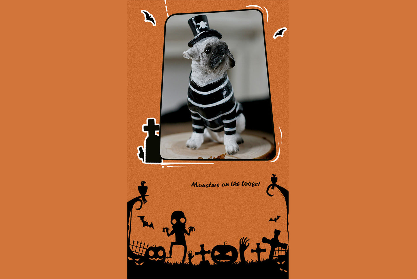 **Halloween Pet Dog Resin Ornament**