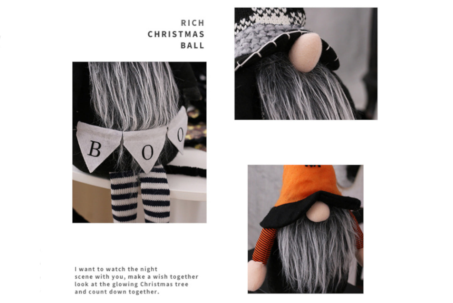 **Halloween 65cm Bat Faceless Old Man Doll**