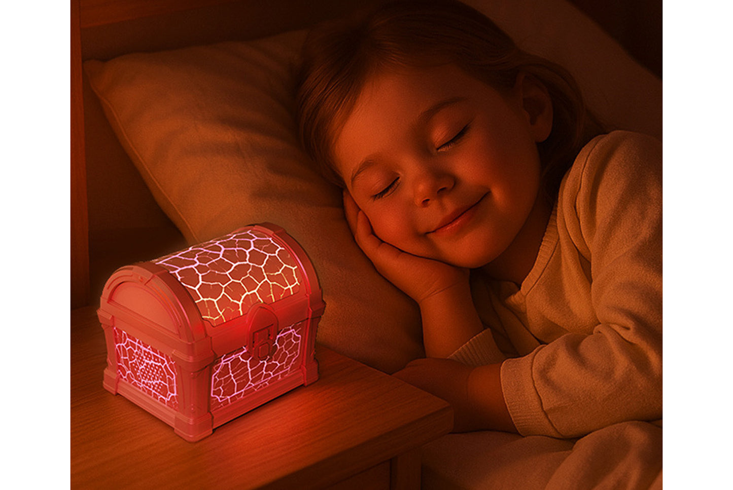 Treasure Chest Projector Lamp Starry Sky Ceiling Mood Light