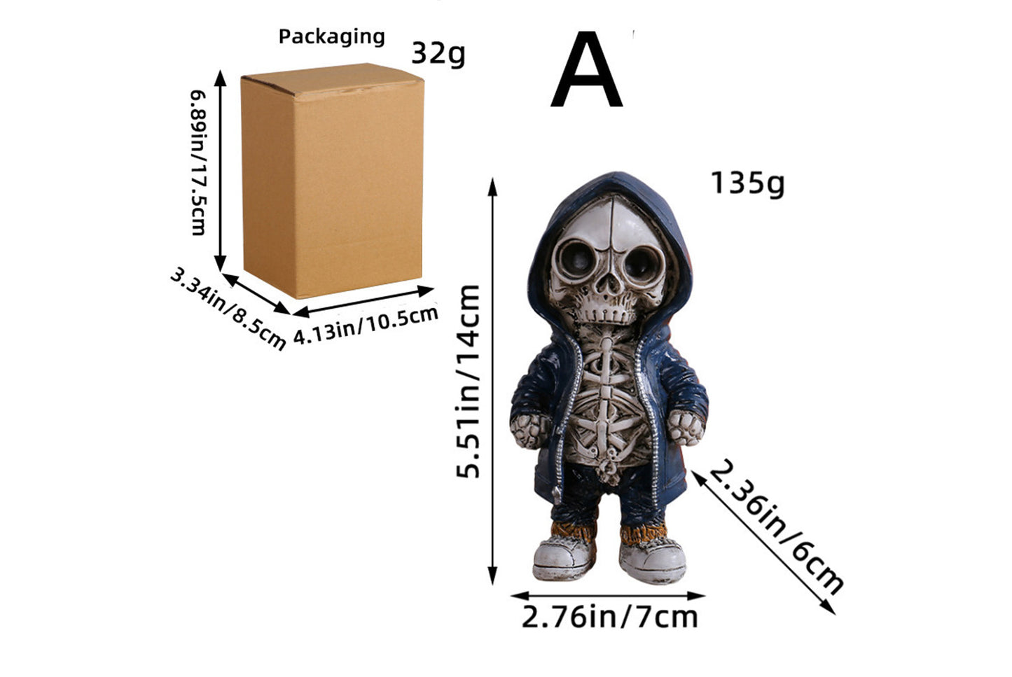 Halloween Skull Ornament Set | 9 Styles Available