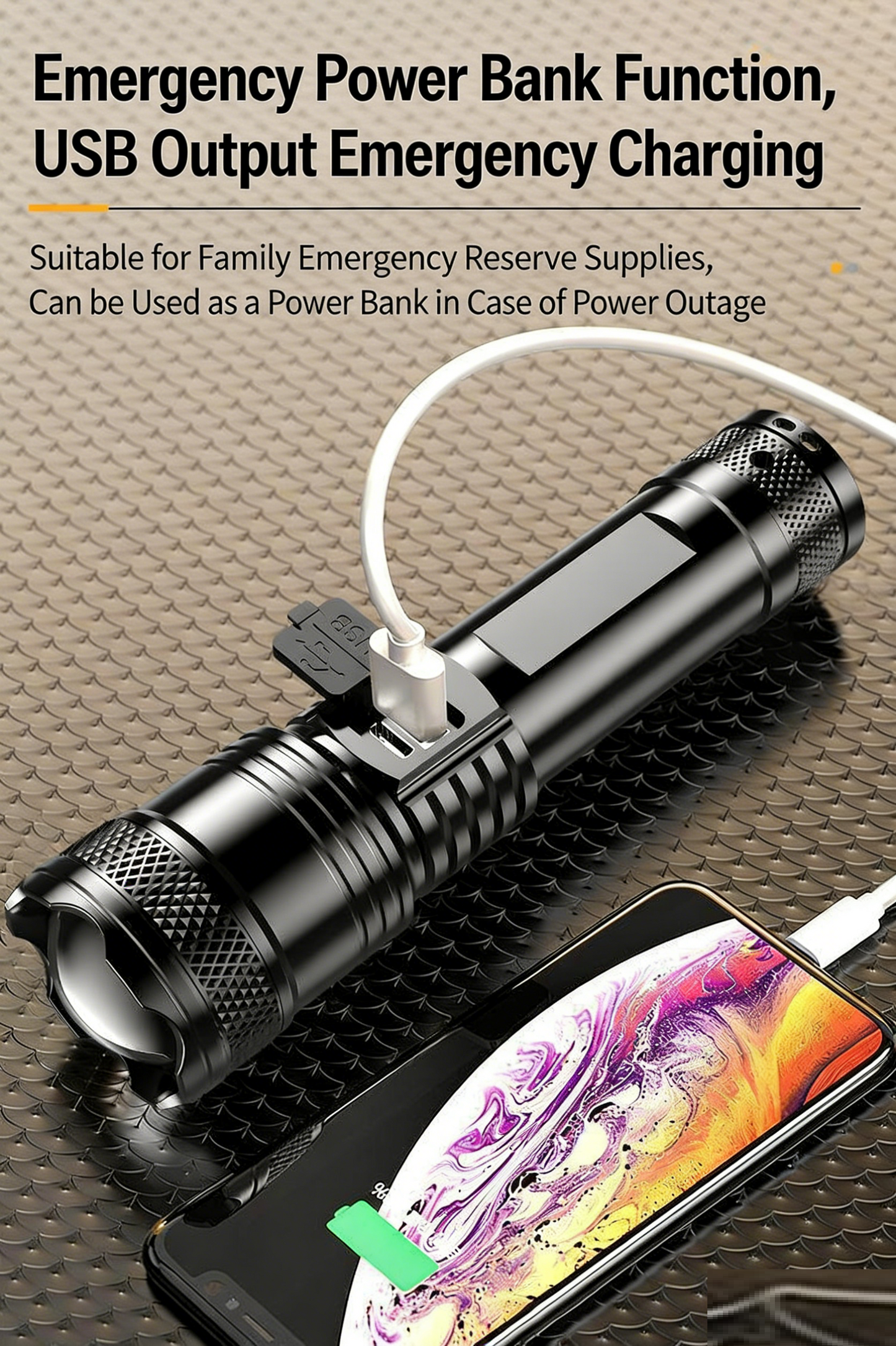 Multi-functional High-power Flashlight