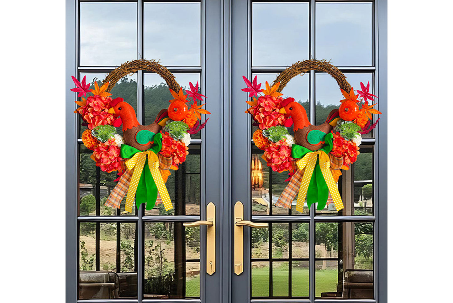 Chicken Figure Wreath