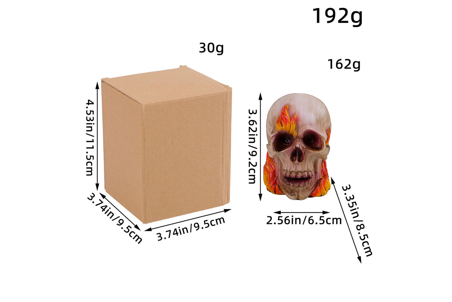 Halloween Skull Ornament Set | 4 Styles Available