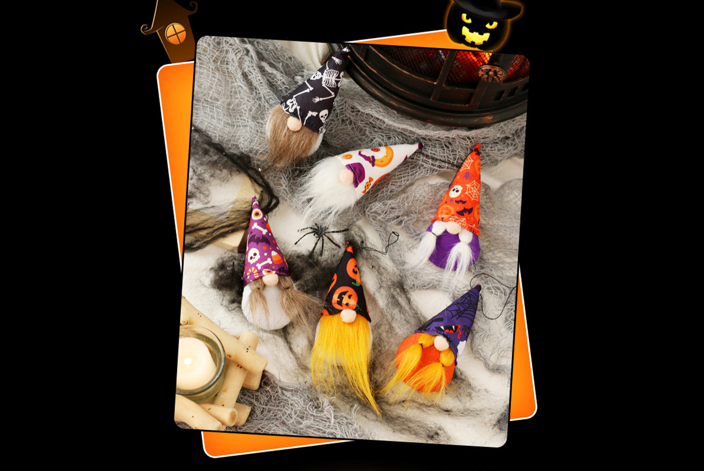 Halloween Decorations Mini Faceless Old Man Doll Pendant**