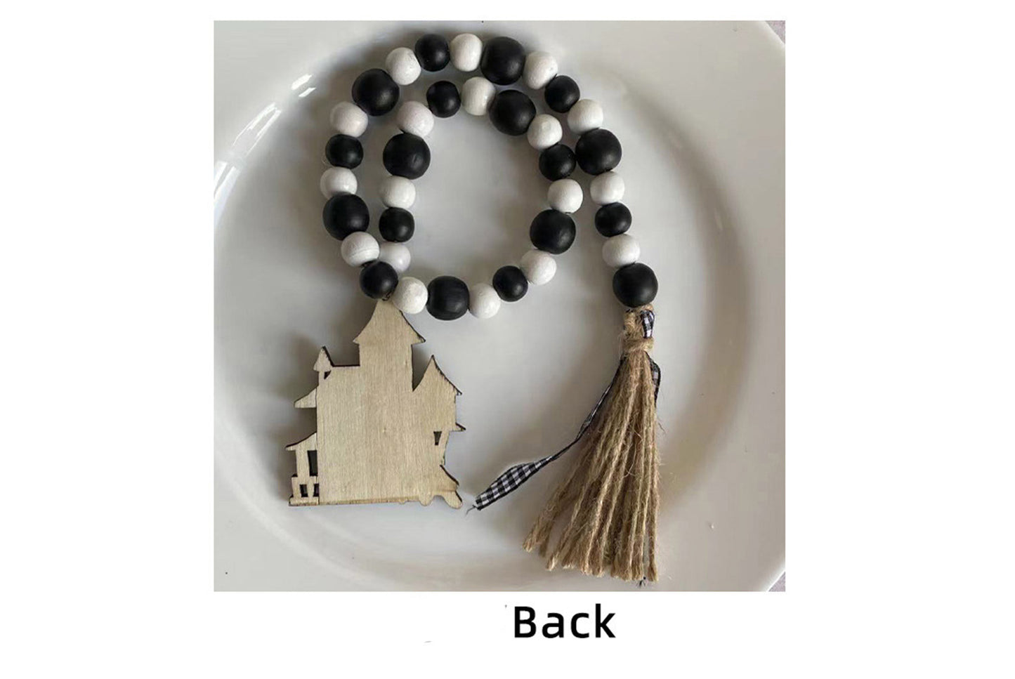 Halloween Wooden Bead Pendant