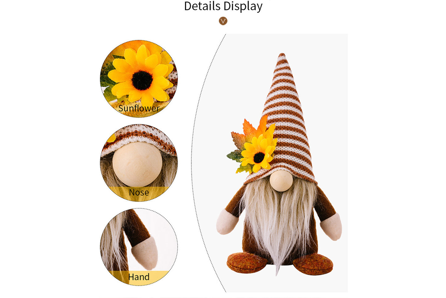 Faceless Doll Gnome Ornaments