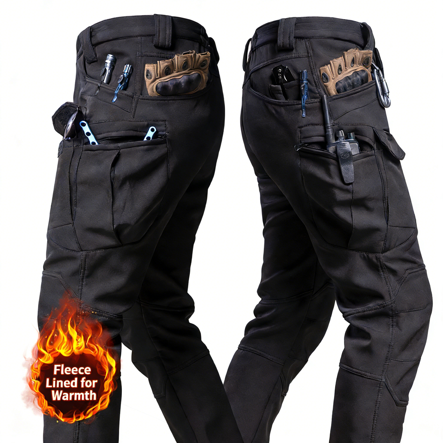 Outdoor soft shell men's jacket pants