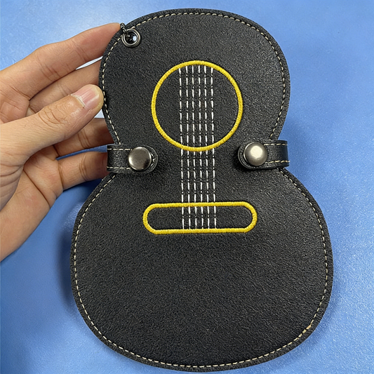 Leather Embroidered Pick Bag