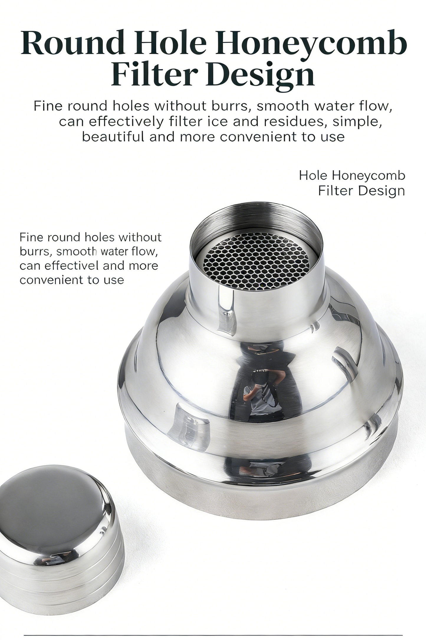 Stainless Steel Bamboo Shaker Set | 4-Piece Set