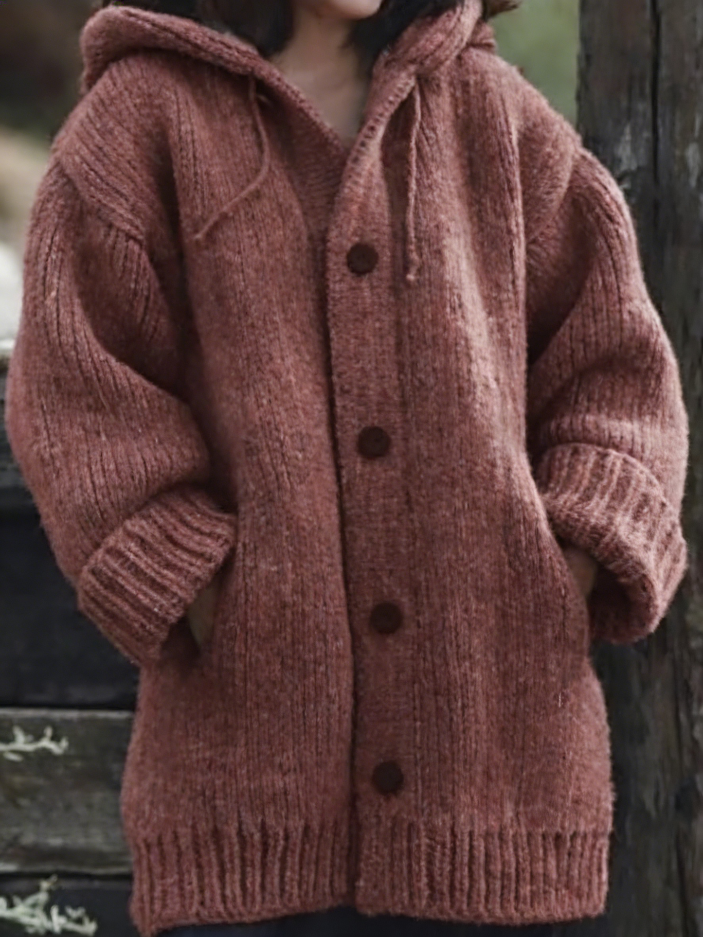 **Stylish Solid Color Loose Fit Warm Sweater for Autumn and Winter**