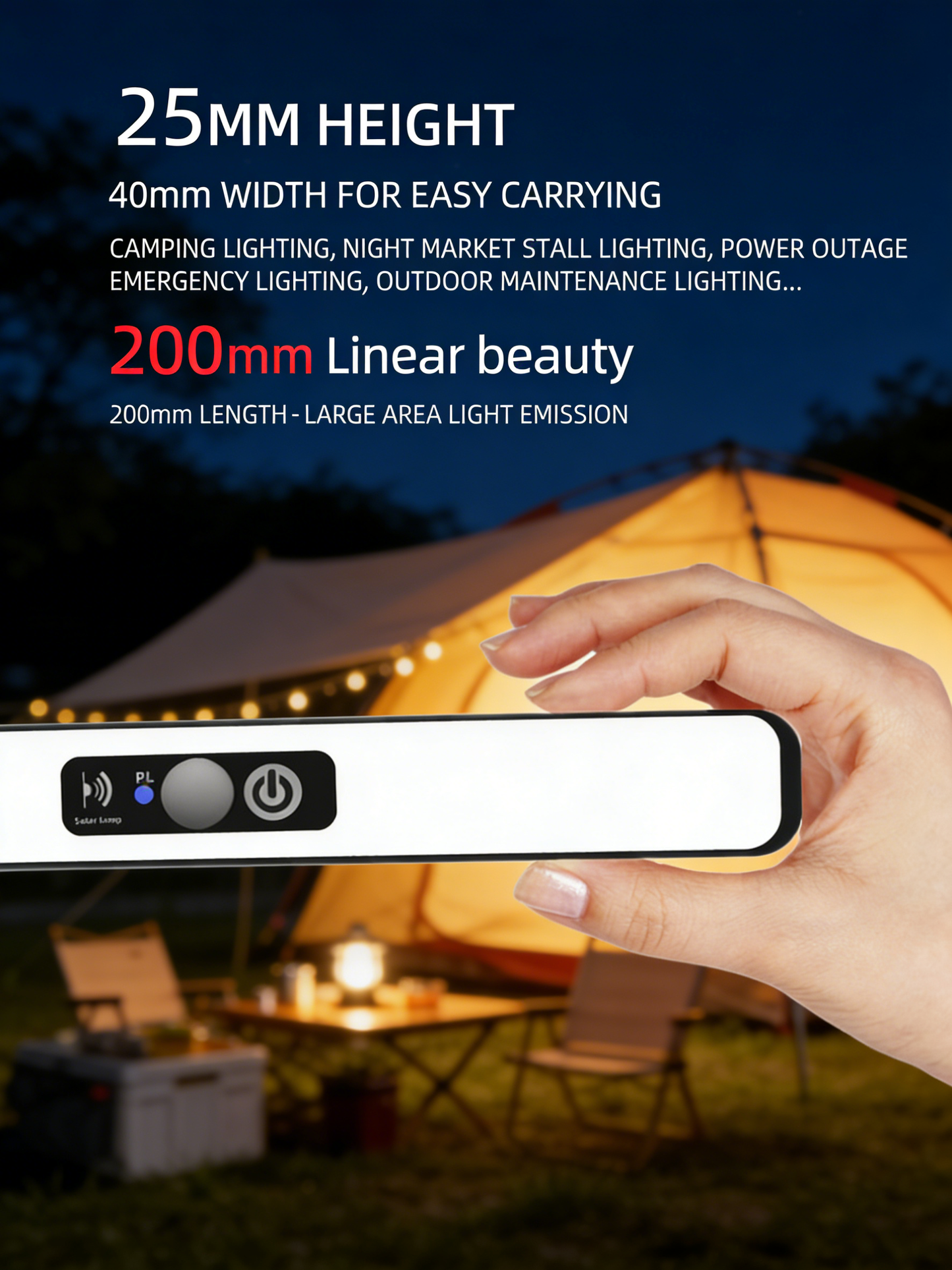 Solar Panel Clip-on Light