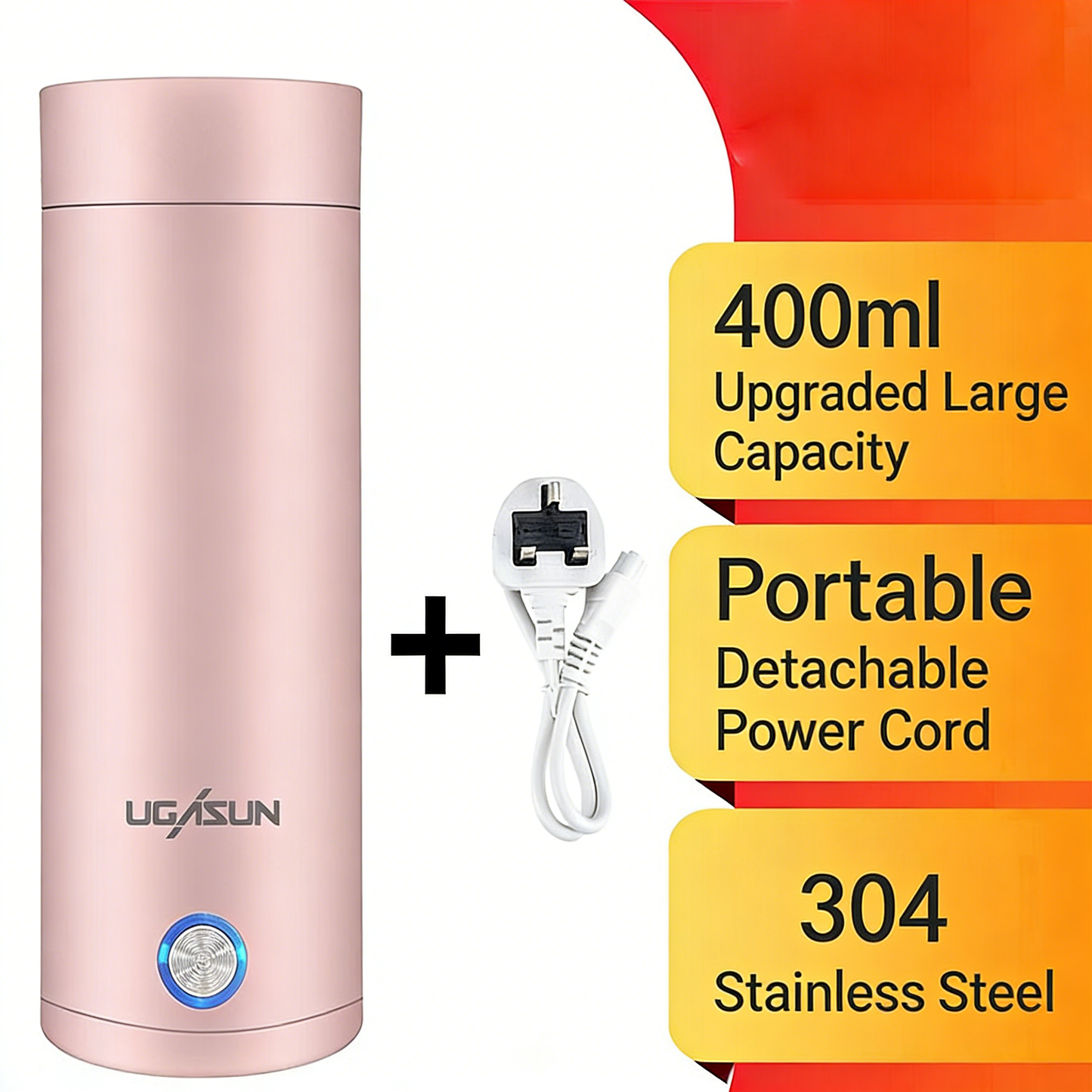 **Small Portable Electric Cup Travel Insulated Kettle**