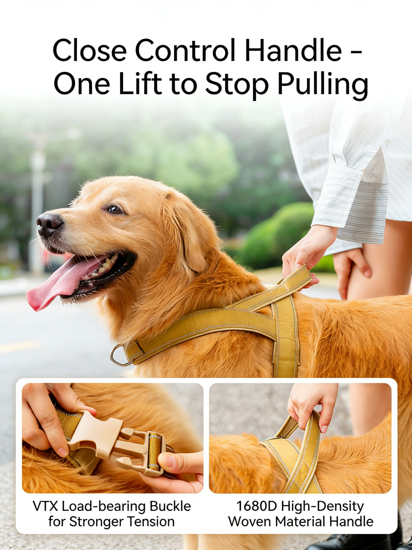 **Upgraded Tactical Dog Harness (Explosion-Proof Dog Collar)**