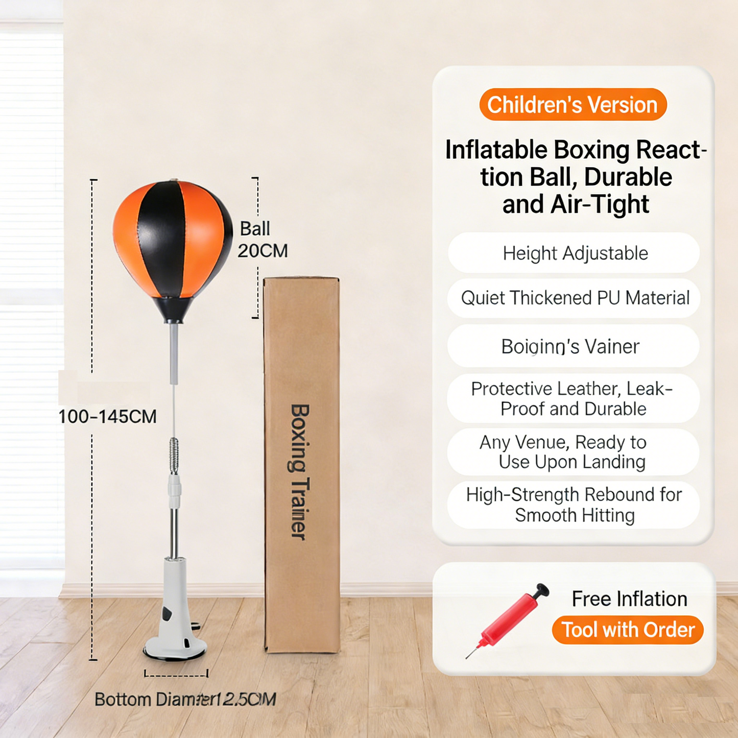 Upright Boxing Speed Reaction Ball
