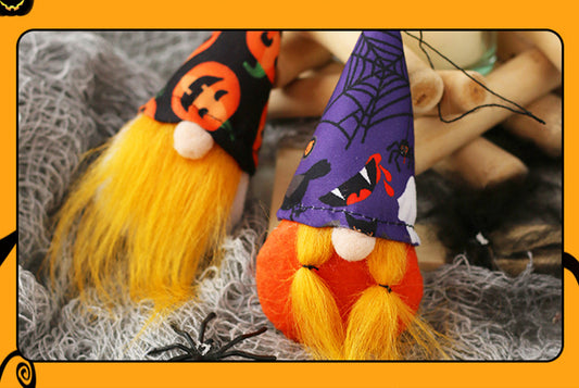 Halloween Decorations Mini Faceless Old Man Doll Pendant**