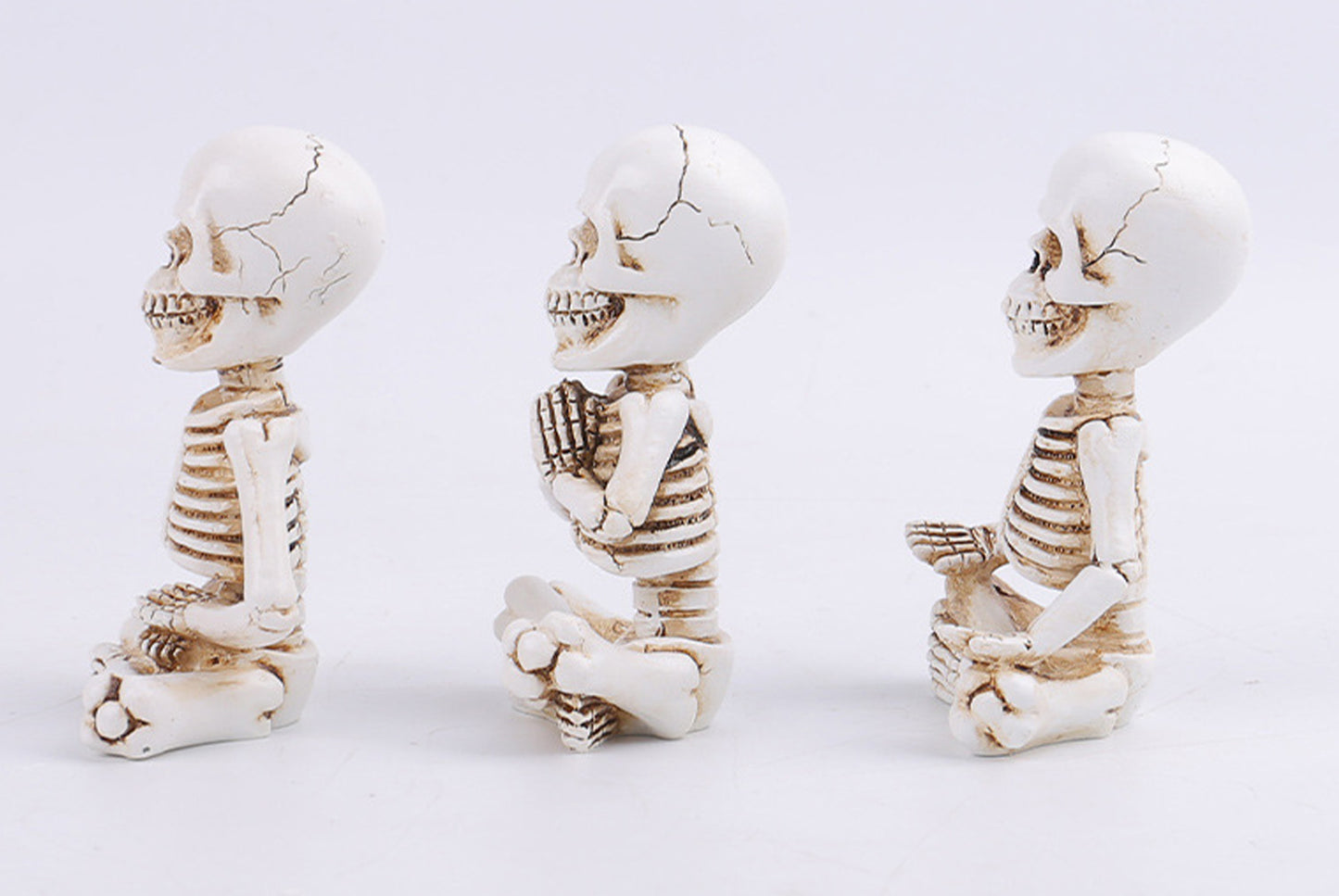 Meditating Skull Tabletop Ornament