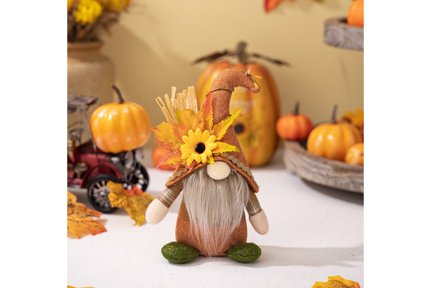 Thanksgiving Decorations, Standing Faceless Doll Gnome Figurine
