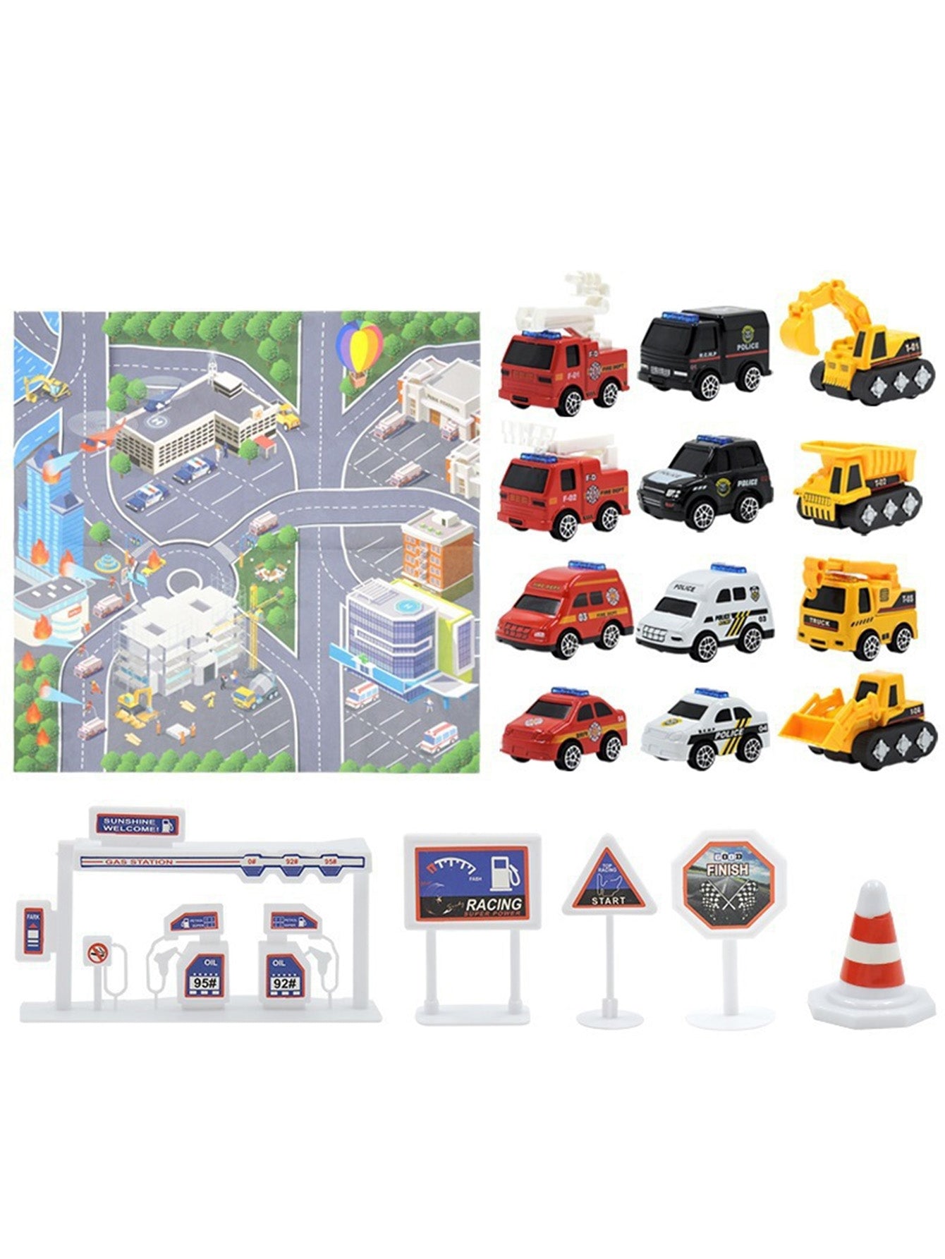 Christmas countdown boy engineering car toy