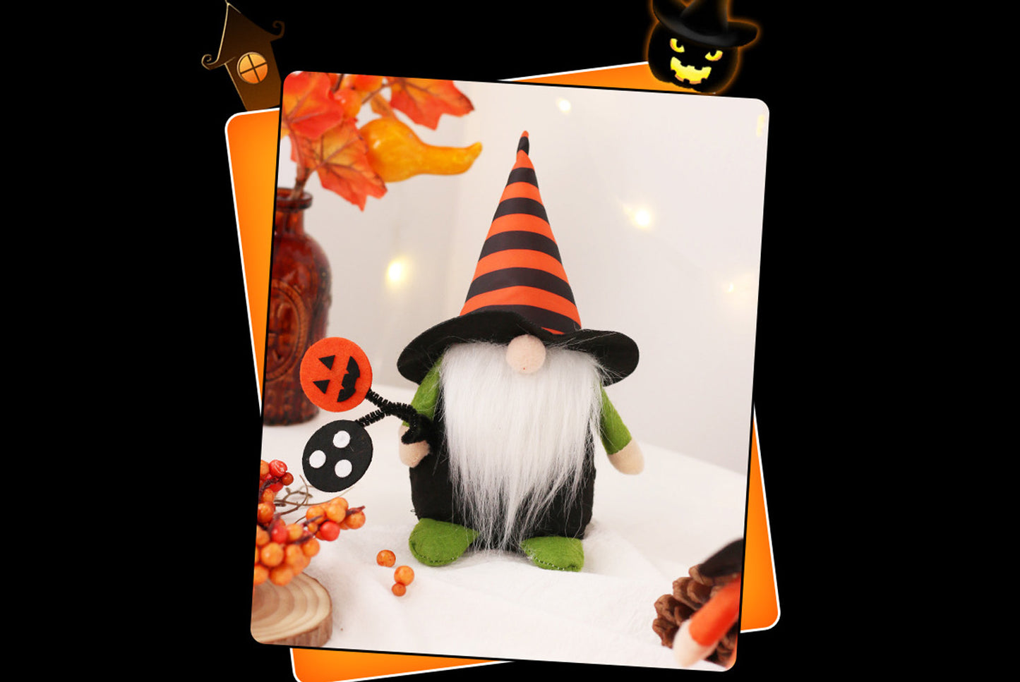 **Halloween Faceless Old Man Witch Doll**