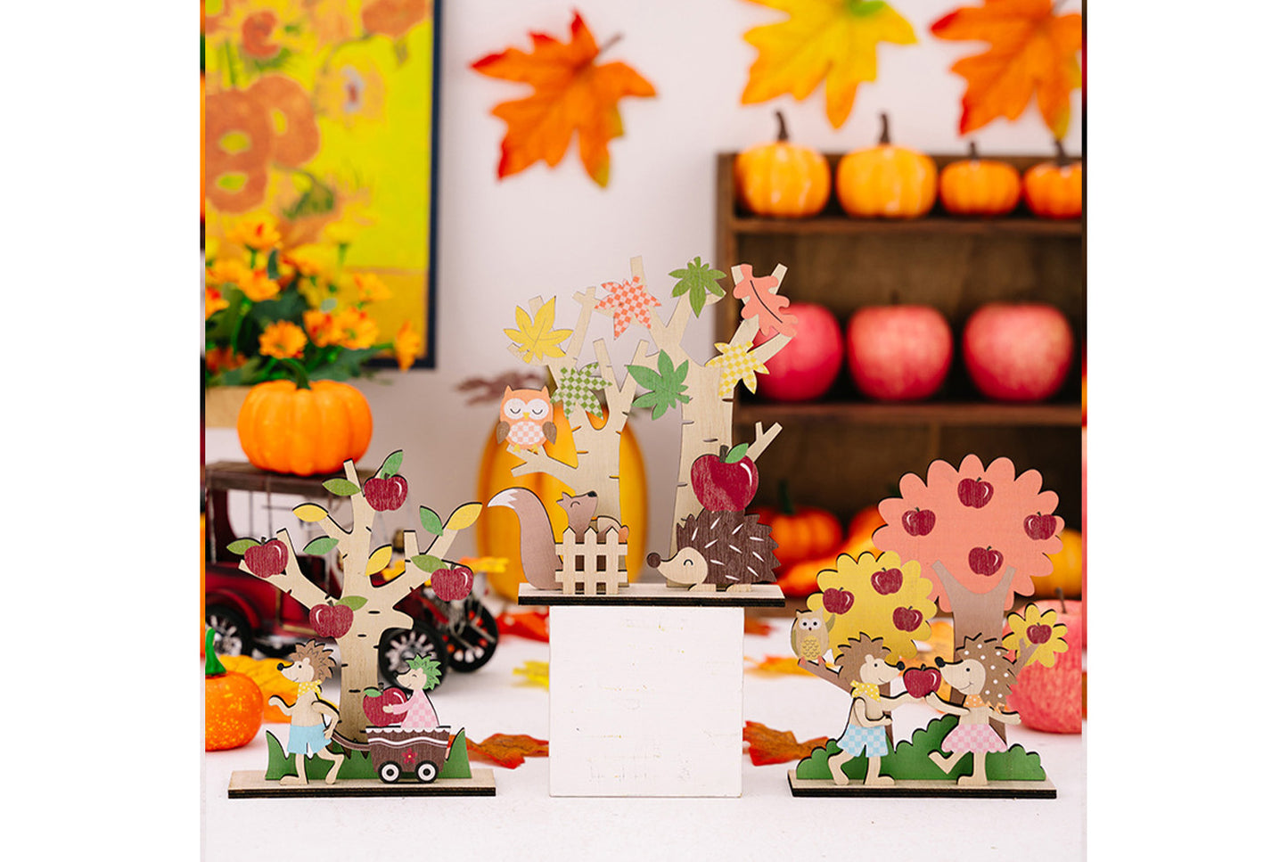 Harvest Season Wooden Decorative Ornaments