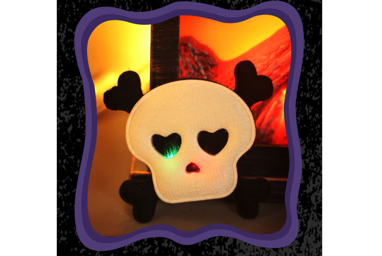 Halloween LED Spider Brooch, Haunted House Pendant,