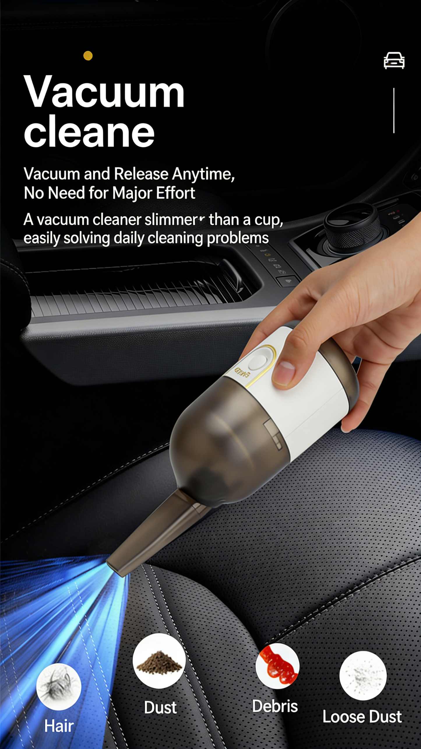 Portable Cordless Desktop Vacuum Cleaner