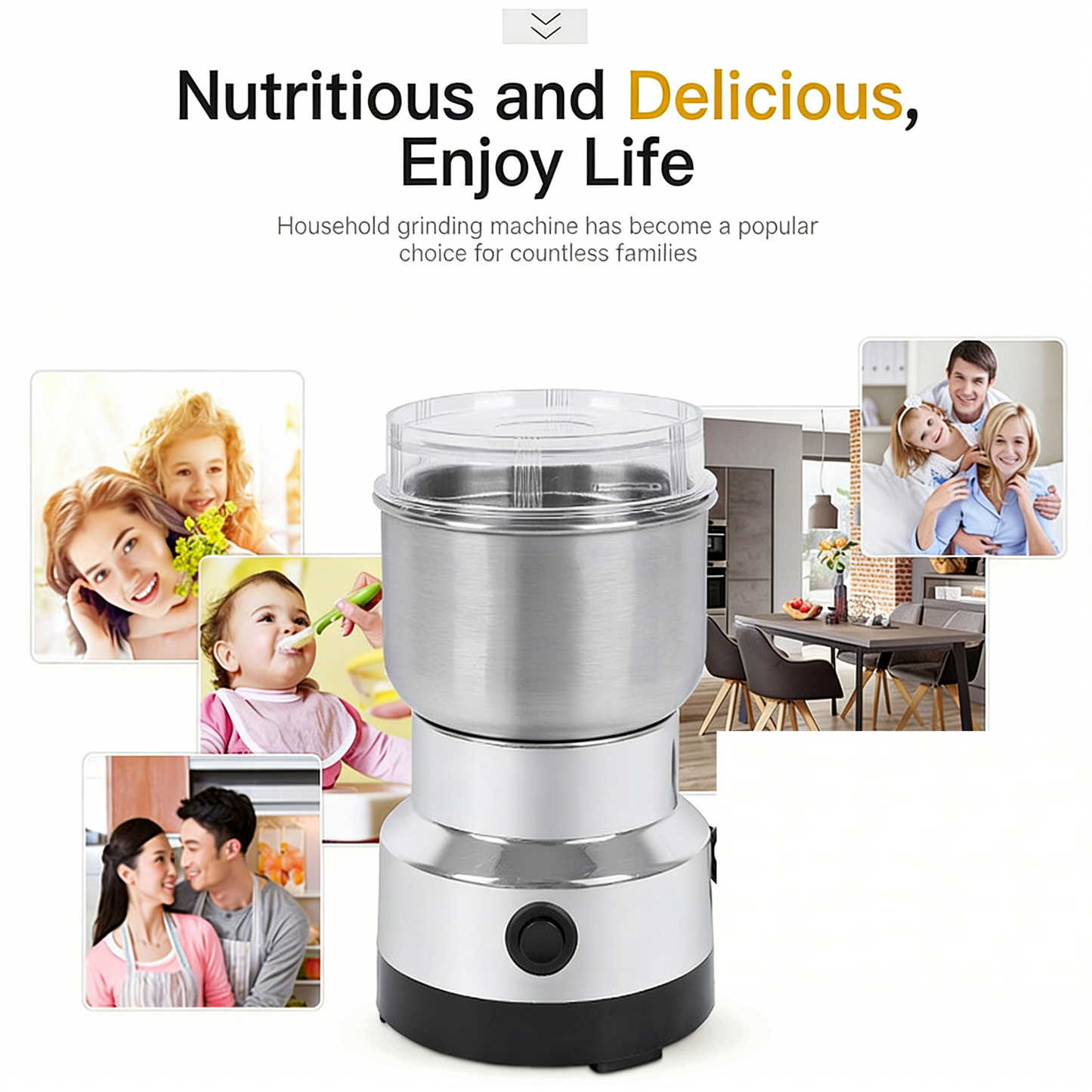 Household ultra-fine electric grinder