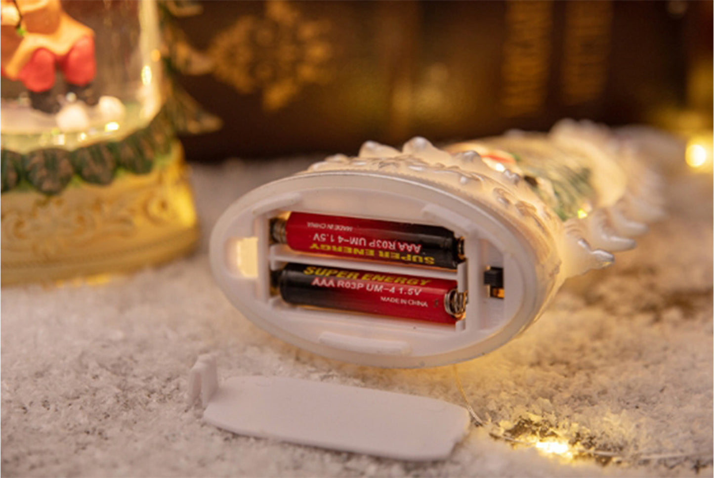 **Christmas Tree Crystal Chandelier - Luminous Snow Desktop Night Light**