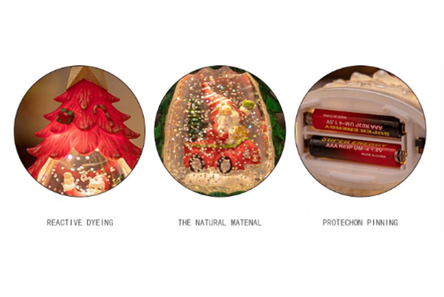 **Christmas Tree Crystal Chandelier - Luminous Snow Desktop Night Light**