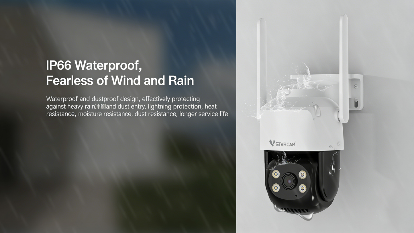 Indoor/Outdoor Home Surveillance Camera with Wireless WIFI