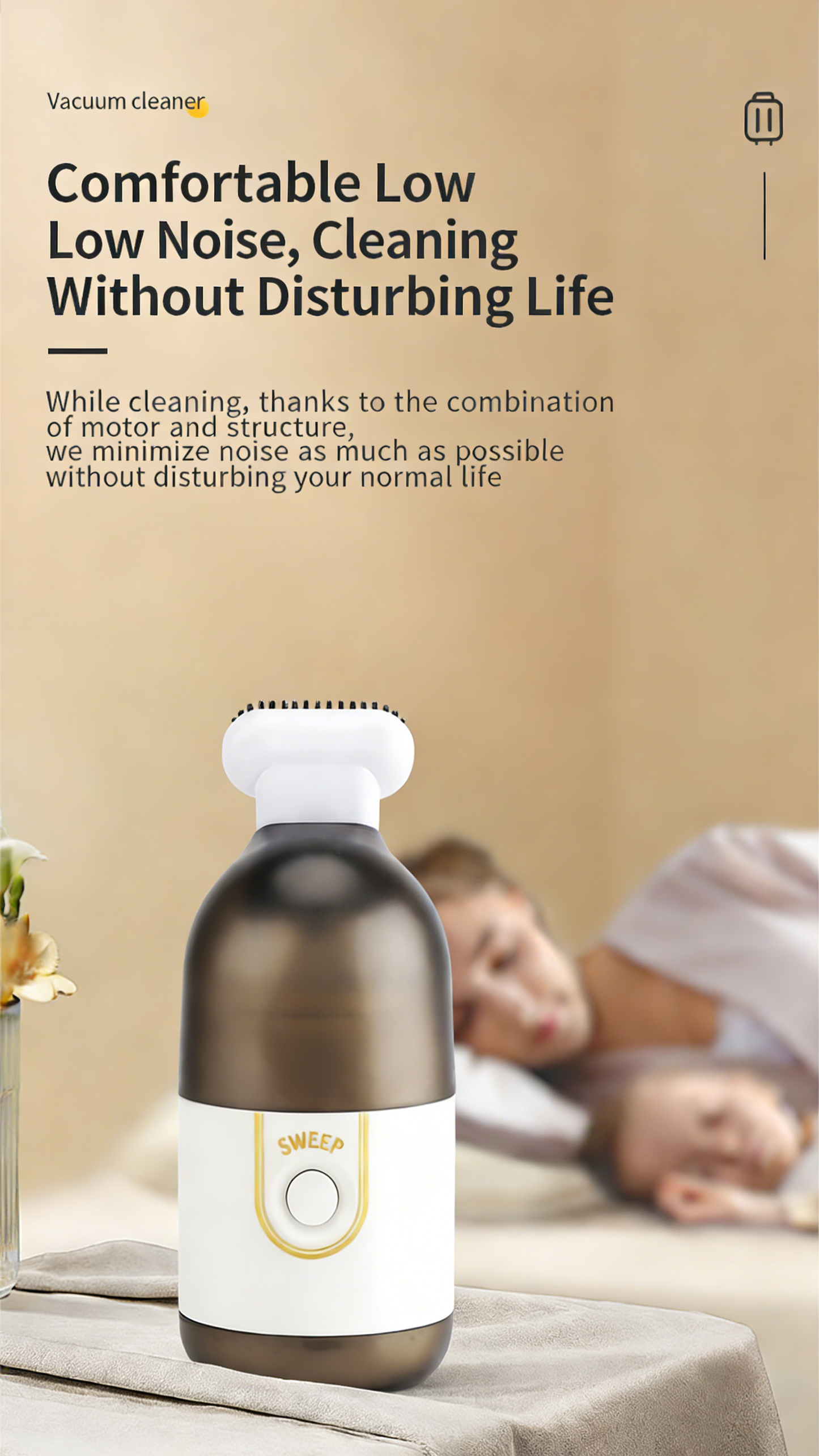 Portable Cordless Desktop Vacuum Cleaner