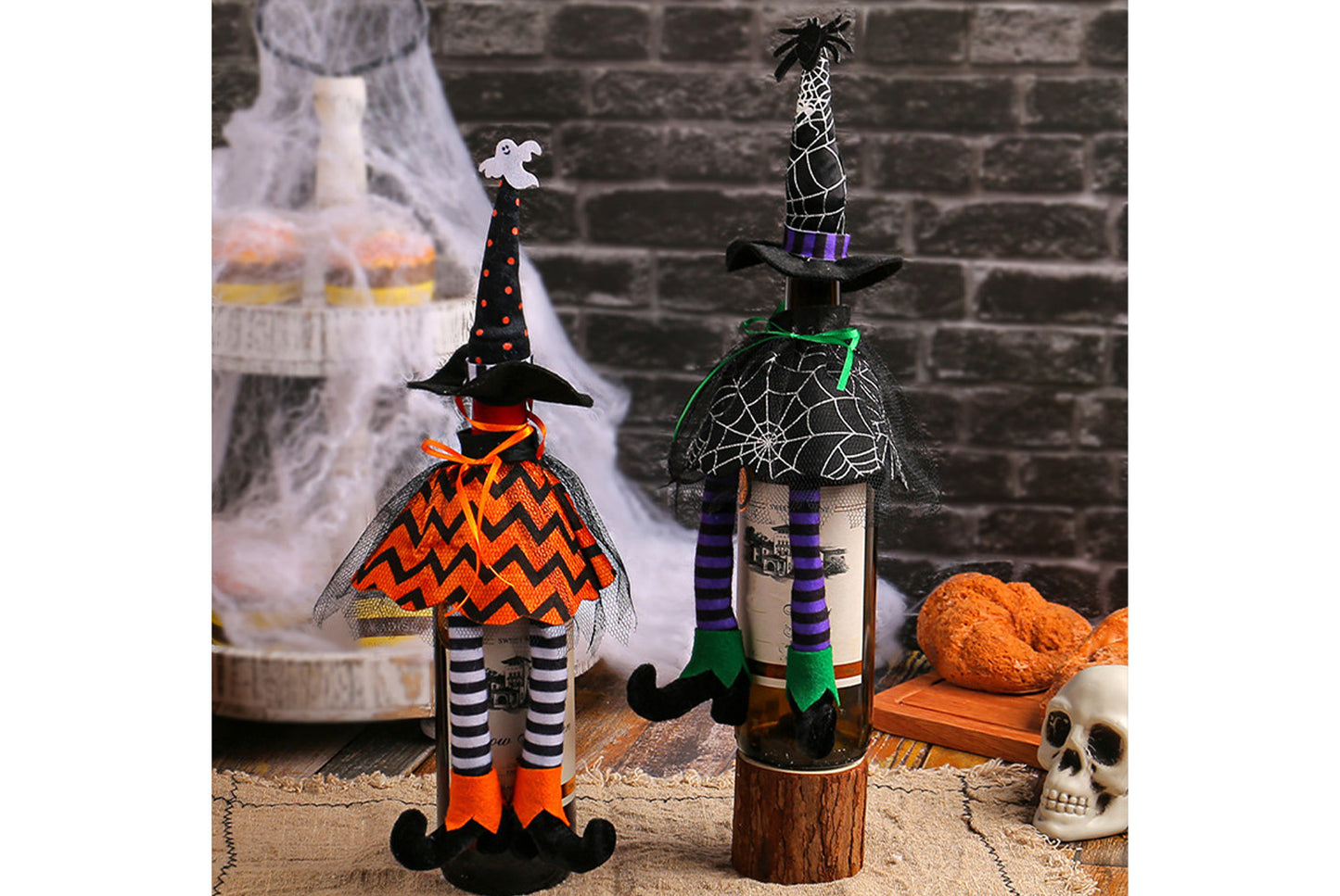 Halloween Witch Hat Wine Bottle Holder