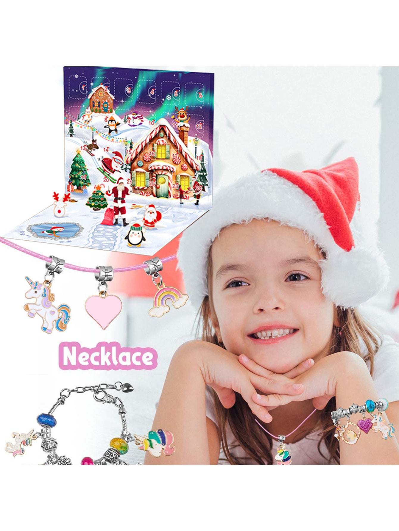 Christmas Countdown Advent Calendar Gift Box 24-grid
