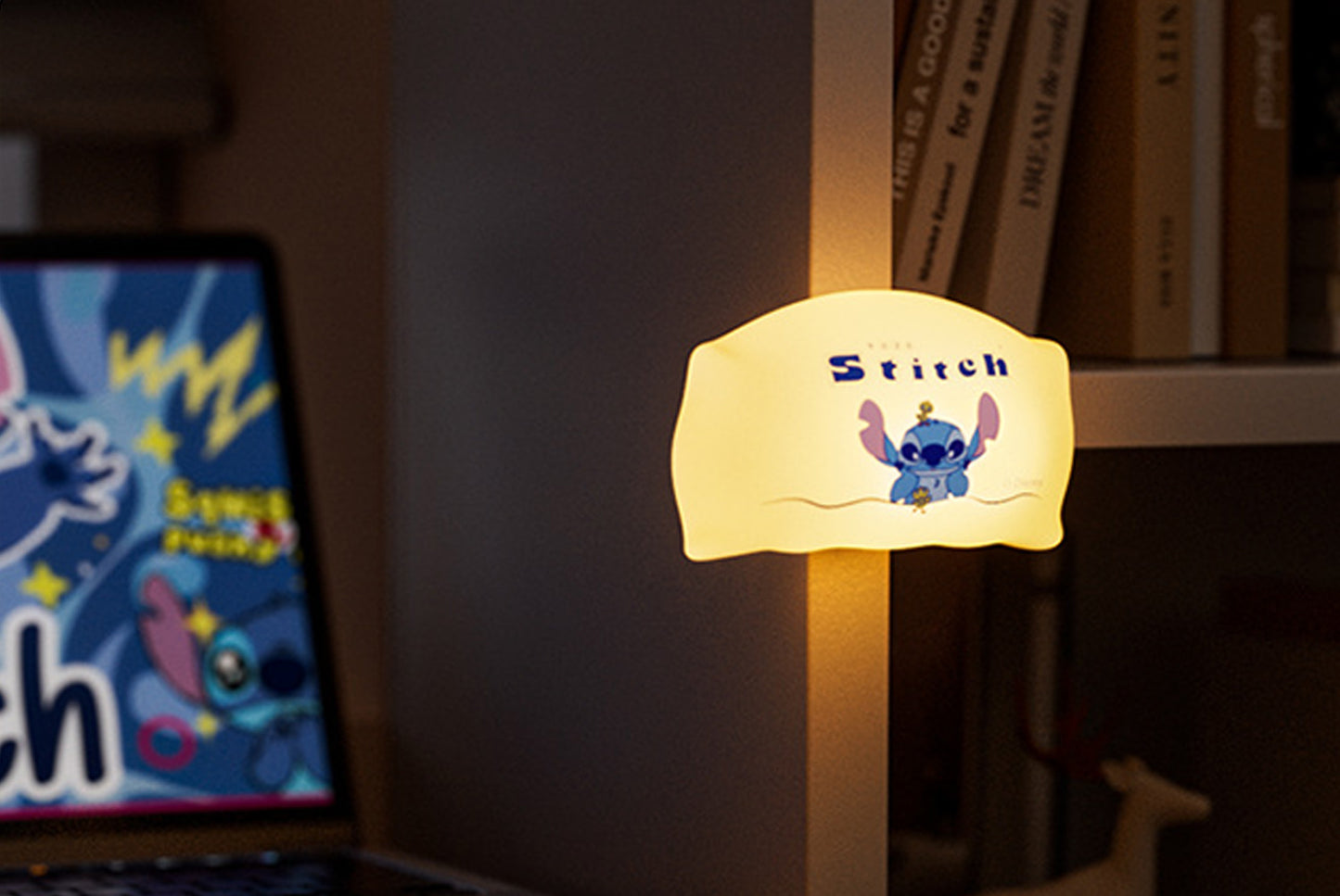 Strawberry Bear/Stitch Pillow Magnetic Night Light