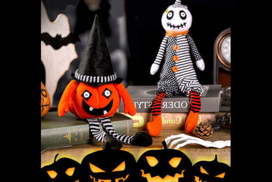 **Halloween Scary Pumpkin Ghost Doll Ornament**