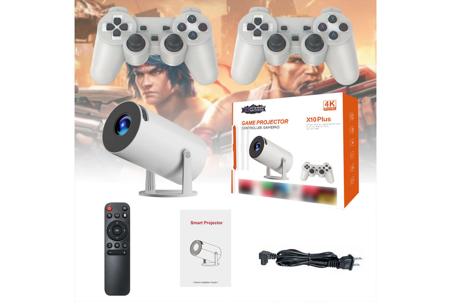 **JY530 Portable HD Projector (2+8GB Version)**(UK plug)