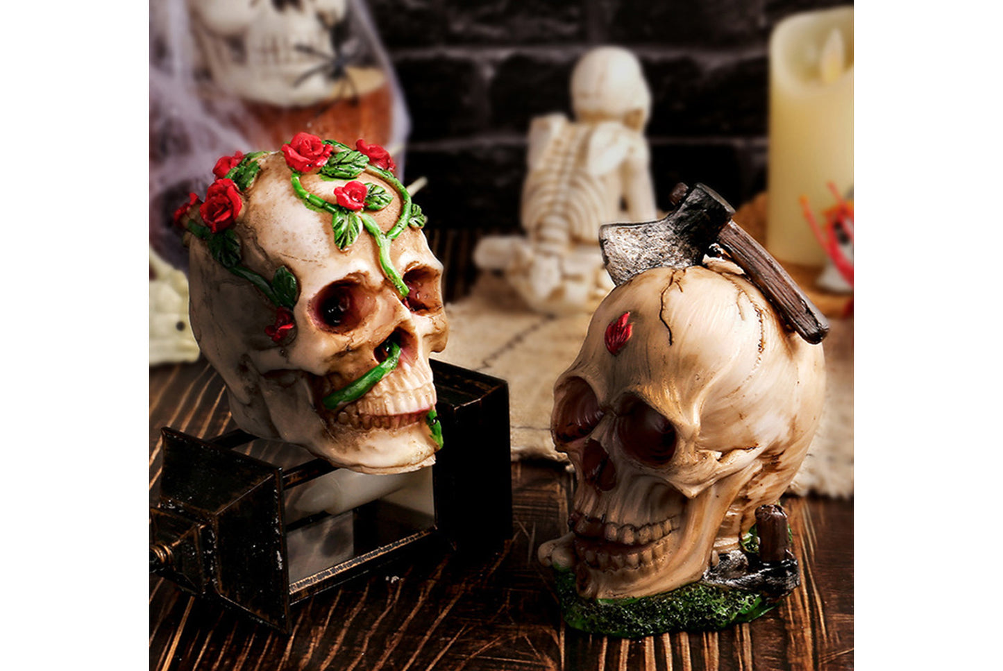 Halloween Skull Ornament Set | 4 Styles Available