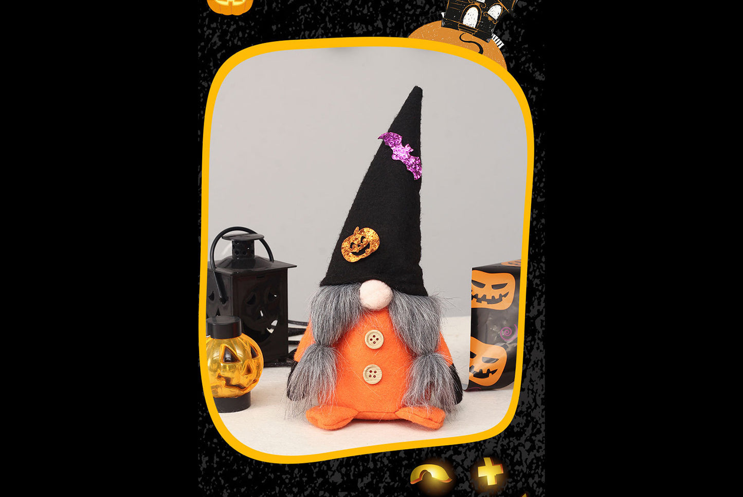 **Halloween Wizard Hat Faceless Old Man Doll Ornament**